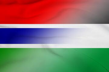 Gambia and Jordan official flag transborder contract JOR GMB