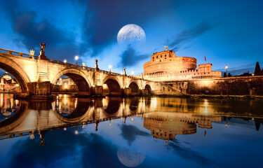 Rome by night Italy