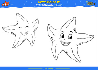 Lets color it Starfish