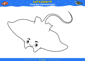 Lets color it Sting Ray