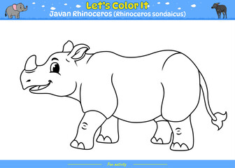 Lets color it Rhinoceros