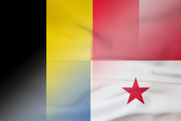 Belgium and Panama state flag international negotiation PAN BEL