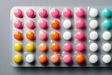 Health Helpers: Pill packs isolated against a transparent background generative ai
