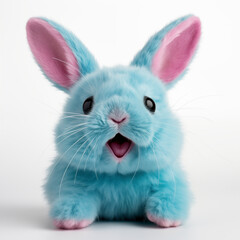 white rabbit with pink bow