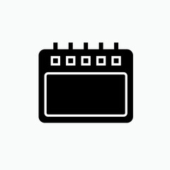 Calendar Icon. Schedule Symbol - Vector.  