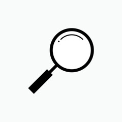 Magnifier Icon. Search, Find. Observation, Detective Symbol. Applied for Design, Presentation, Website or Apps Elements – Vector.