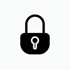 Padlock Icon. Locked Symbol - Vector.