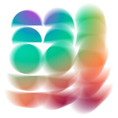 Abstract shapes with gradient