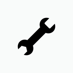 Wrench Icon. Repair, Setting. Mechanics, Maintenance Symbol for Design, Presentation, Website or Apps Elements  &ndash; Vector.