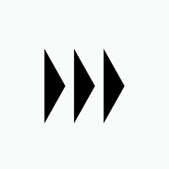 Right Arrow Icon - Vector, Sign and Symbol for Design, Presentation, Website or Apps Elements. 