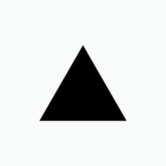 Fototapeta premium Triangle Geometric Basic Shape Icon - Vector, Sign and Symbol for Design, Presentation, Website or Apps Elements.