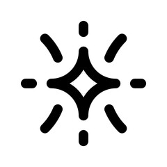 sparkler line icon