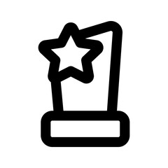 trophy line icon