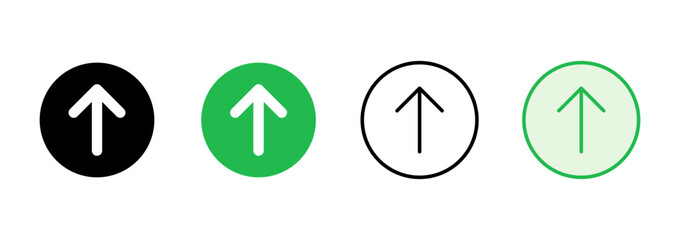 Upload icon set. load data symbol