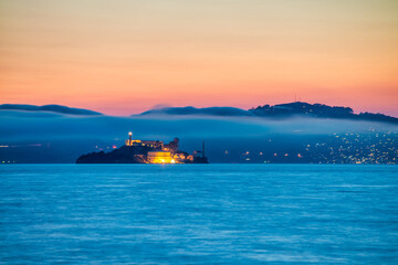 San Francisco skyline at night, California