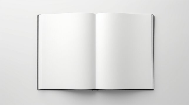 A high-definition image of a blank book mockup, inviting the viewer to envision the endless possibilities within its pages.