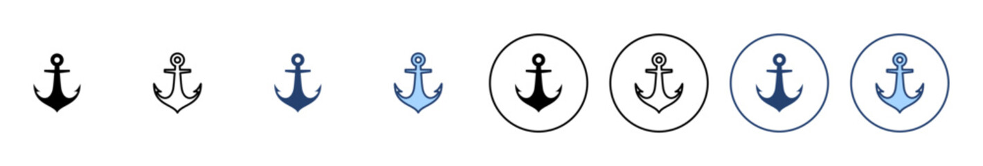 Anchor icon vector. Anchor sign and symbol. Anchor marine icon.