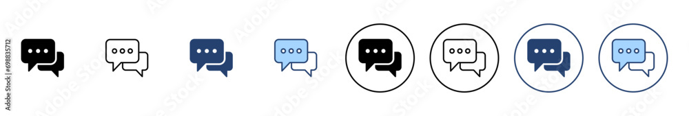 Wall mural Chat icon vector. speech bubble sign and symbol. comment icon. message