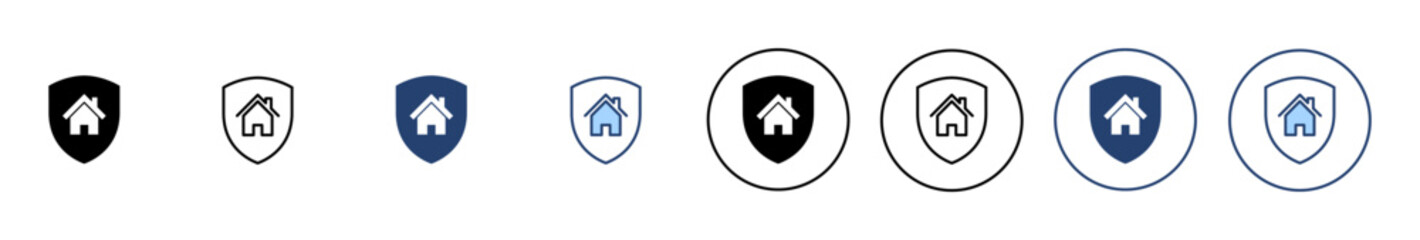 house insurance icon vector. house protection sign and symbol
