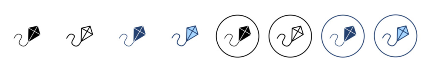 Kite icon vector. kite sign and symbol