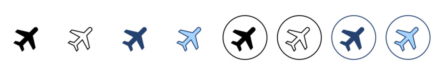 Plane icon vector. Airplane sign and symbol. Flight transport symbol. Travel sign. aeroplane