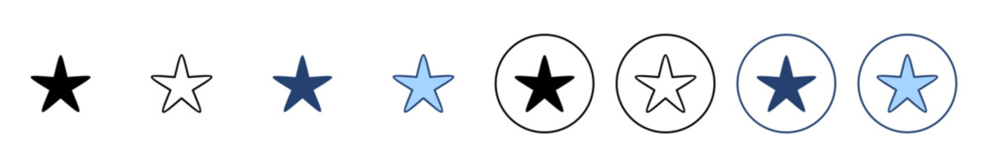Star icon vector. rating sign and symbol. favourite star icon