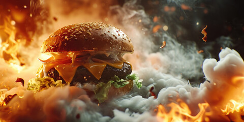 Fototapeta na wymiar hamburger