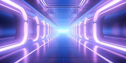 3D Render Futuristic Sci Fi Corridor, Sci Fi Corridor, Futuristic Interior, Technology