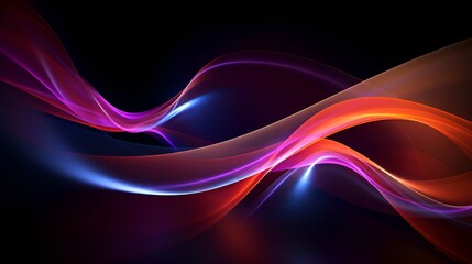 Abstract 3D Render Swirls of Light and Color, Colorful Abstract Art, Dynamic Design, Creative Motion
