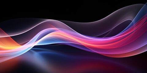 Abstract 3D Render Swirls of Light and Color, Colorful Abstract Art, Dynamic Design, Creative Motion