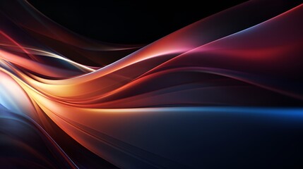 Fototapeta premium Abstract 3D Render Swirls of Light and Color, Colorful Abstract Art, Dynamic Design, Creative Motion