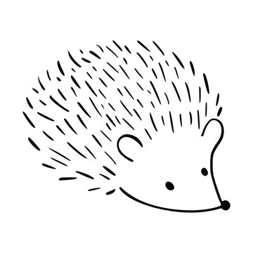 recommend clip art: Cartoon doodle cute hedgehog - isolated vector illustration. Hand-drawn adorable hedgehog on his back. Spiny mammal. Forest animals. Vector illustration for children.