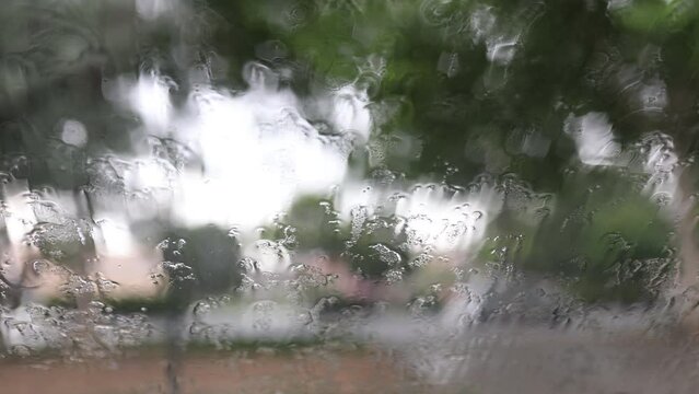 Video of rain inside the car