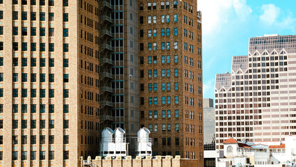 city apartment building skyscrapers