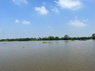 Bangprakong river in chachoengsao thailand