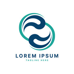 Circle Modern Creative Unique Simple Logo design Monogram concept