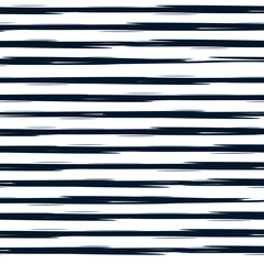 Seamless Horizontal Uneven Brush Stroke Lines Pattern in Retro Colors