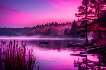 sunrise in the mountains