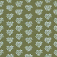 seamless pattern with hearts