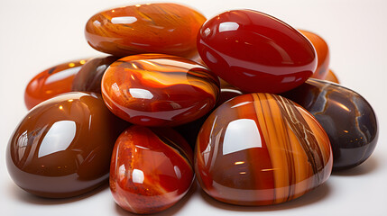 tumbled carnelian agate gemstones