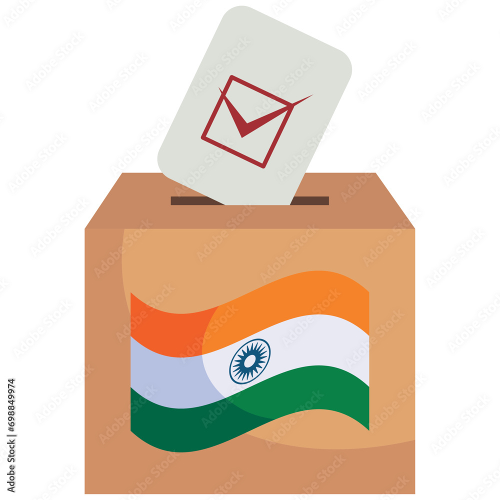 Sticker india general election voting