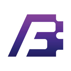 letter f b logo design
