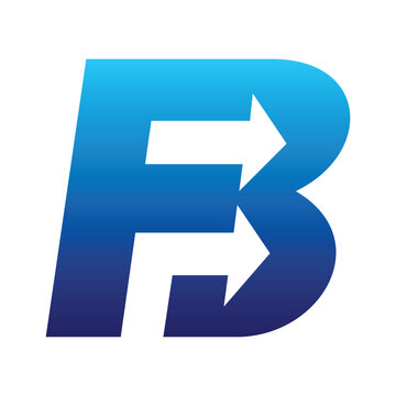 letter f b logo design
