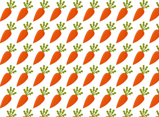 Carrot pattern, background for kitchen fabrics or backgrounds for design, carrot repeat, great for vegan publication background too