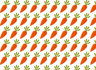 Carrot pattern, background for kitchen fabrics or backgrounds for design, carrot repeat, great for vegan publication background too