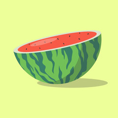 watermelon vector illustration
