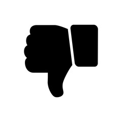 dislike  icon. Editable and changeable color. - obrazy, fototapety, plakaty