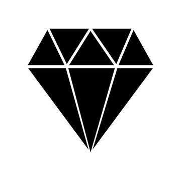 Abstract black diamond collection icons. Linear outline sign. Vector icon logo design diamonds.
