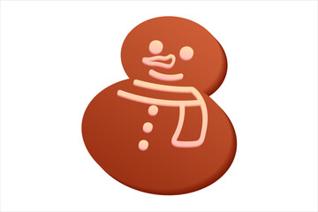 Snowman Sweet Gingerbread Christmas Sticker