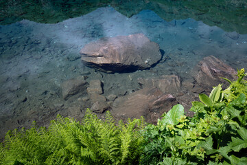 Clear water of Lake Dukka 